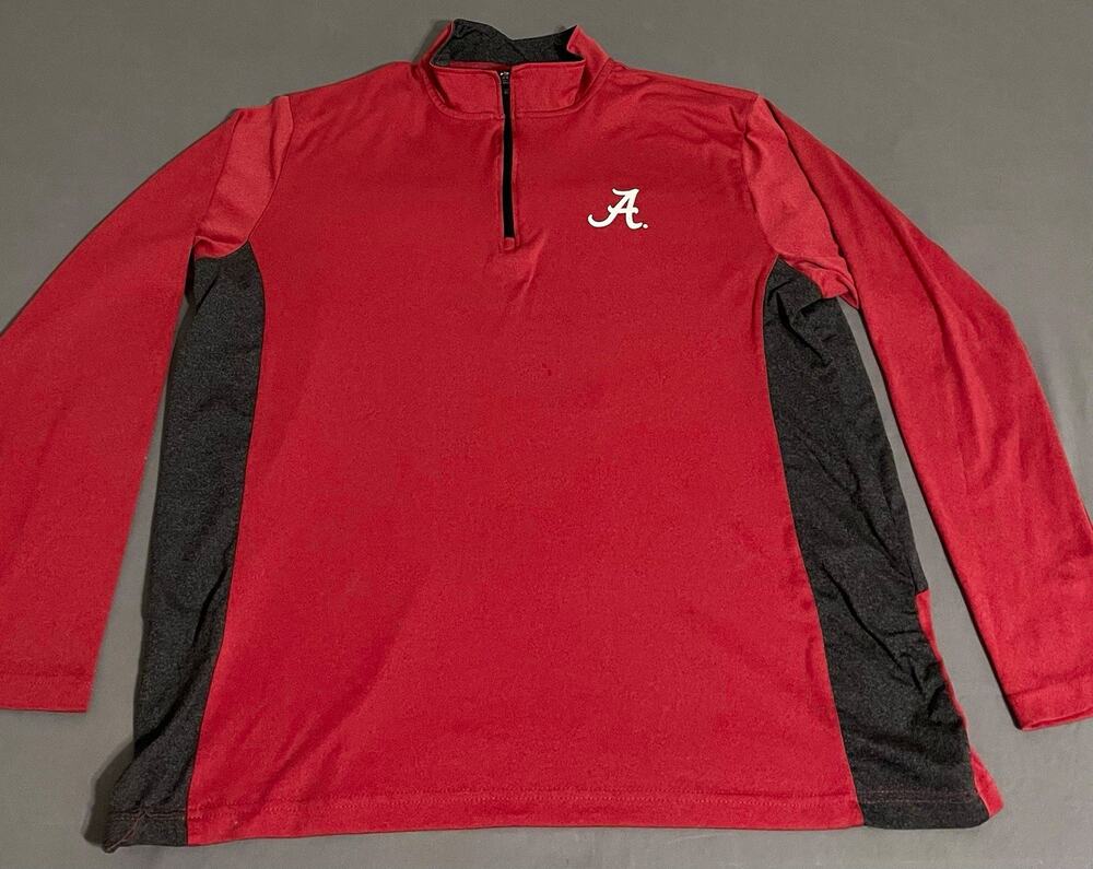 Alabama Crimson Tide Colosseum Mens XL 1/4 Zip Pullover Red NCAA Performance